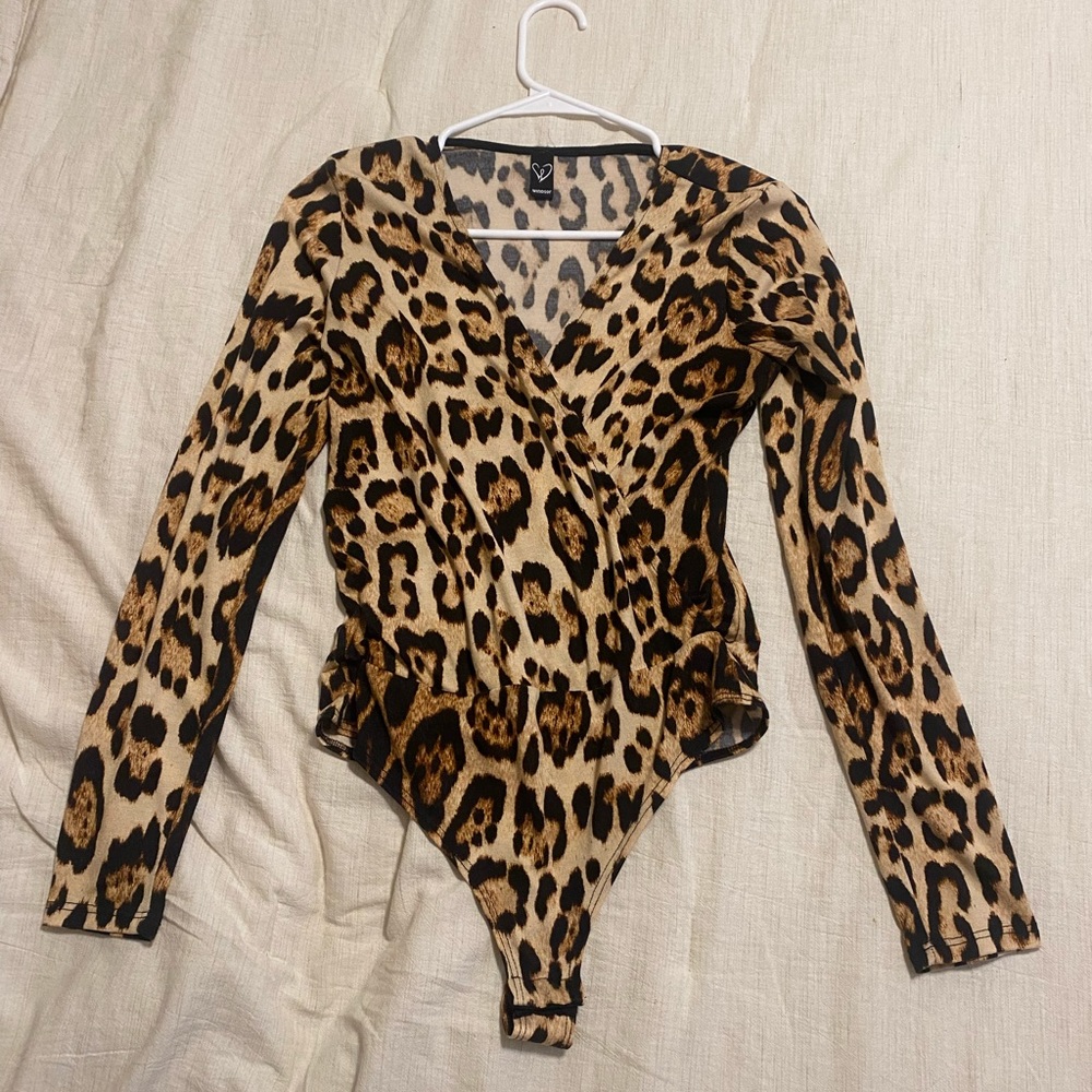 Cheetah Print Long Sleeve Bodysuit